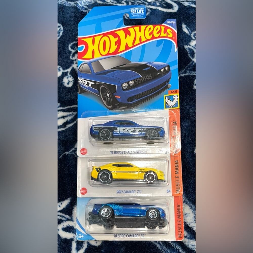 NIB! Hot Wheels MUSCLE MANIA 3pc Bundle